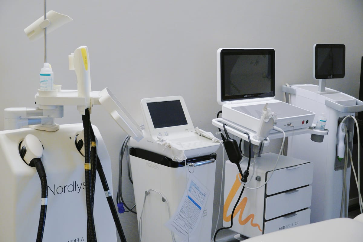 Energy-based device suite — Nordlys, Agnes RF, Ultherapy, Thermage
